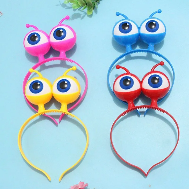 Hair Accessories Alien Eyeball LED Hoop Flashing Glow Headband Crown Heart Light Up bands Party Christmas 220909