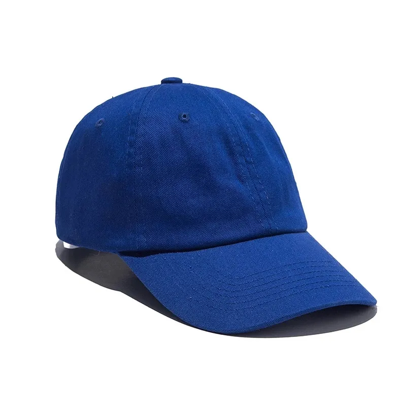 Custom Logo Solid Color Adjustable Baseball Cap for Men and Women Embroidered Printed Logo Spring Summer Cotton Visor Hat280S