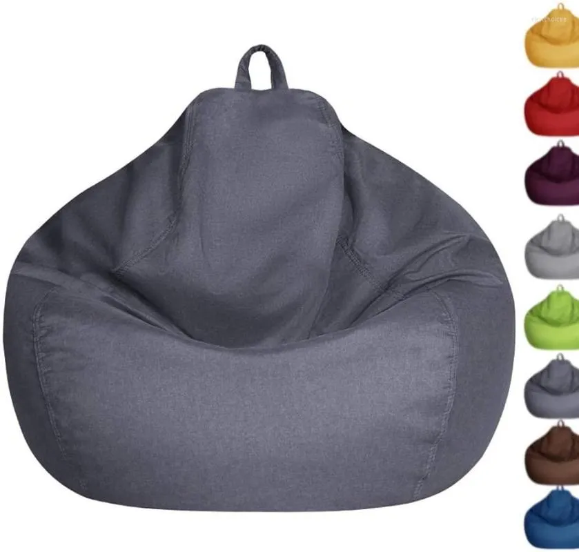 Capas de cadeira 2022 Capa de sofá de bolsa de feijão preguiçosa sem preenchimento Saco de feijão de feijão de espreguiçadeira