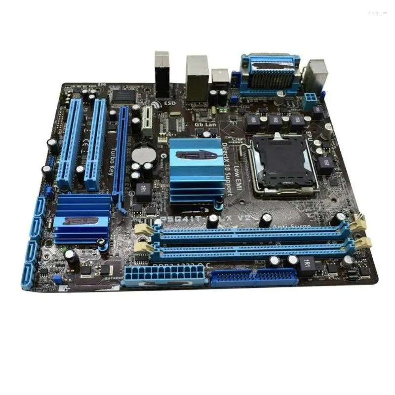 Cartes m￨res pour ASUS P5G41 T-M LX V2 Computer Mother Computer 8GB G41 Prise en charge de la carte Main DDR3 Memory Desktop PCI-E USADO X16 VGA Q8F6