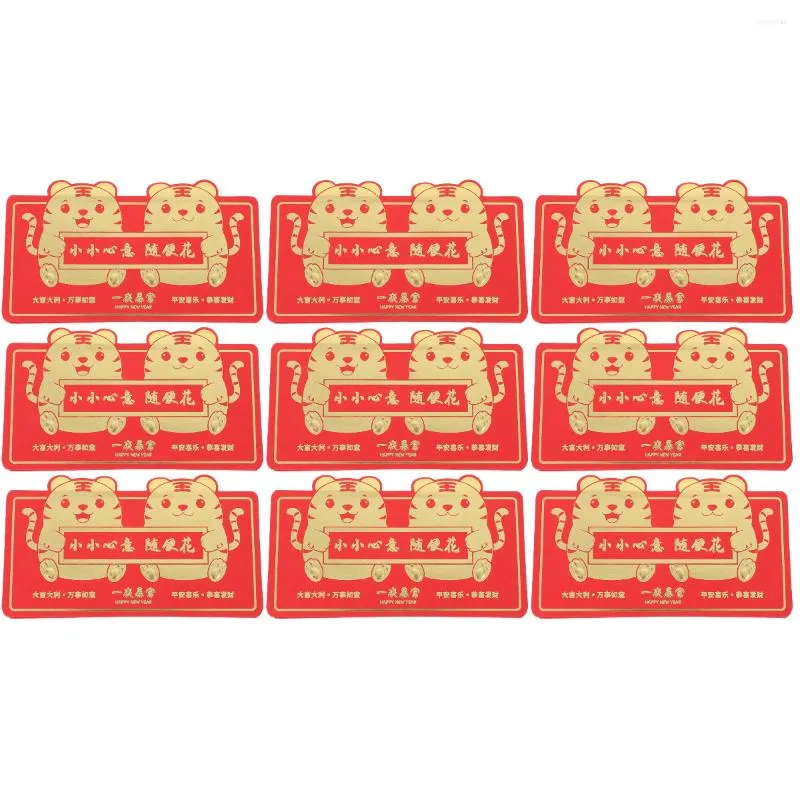Presentförpackning kuvert kinesiska år pengarna rött bröllop lyckliga Hong -paket gynnar EnvelopCocket Fun Bao Festival Spring 2022