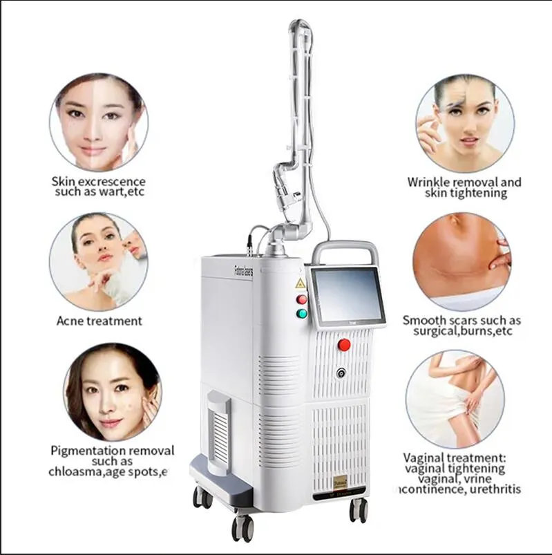 Original Co2 Fractional Laser Machine For Wrinkles Pore Scar Acne Removal Skin Rejuvenation Vaginal Tightening Beauty machine