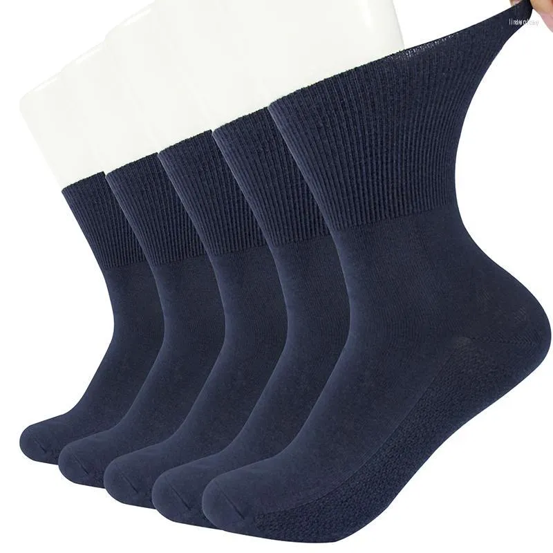 Calcetines para mujeres 10 pares/lote Diab￩tico no vinculante Material de algod￳n suelto de algod￳n sin deslizamiento y transpirable