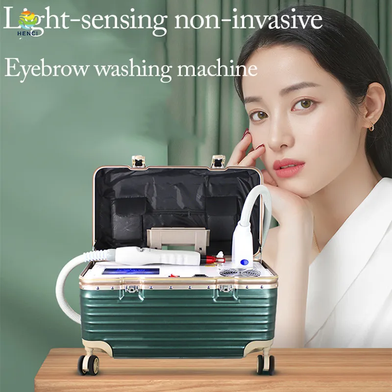 Portable Korea Q-Switch ND Yag Picosecond Laser Tattoo Removal Machine Icke-invasivt ögonbryn Wash Freckle Borttagning