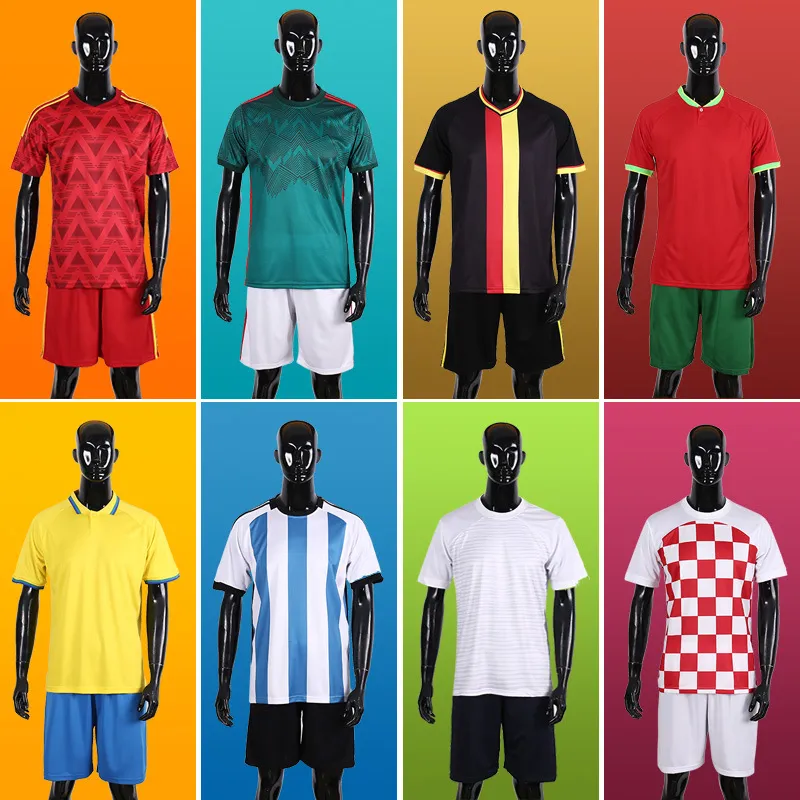 Fans Tops Soccer Jersey Fan Uniforms Football Uniform Factory Wholesale