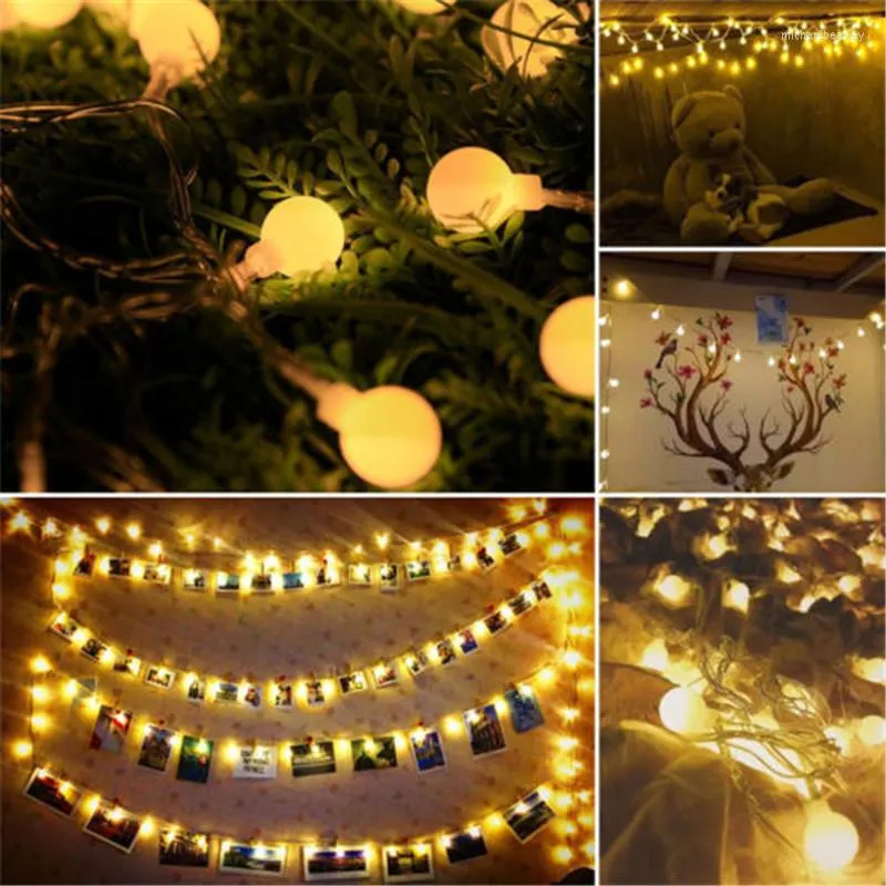 Stringhe 5M 50 LED Ghirlanda USB Sfera Fata Stringa Luci Per Anno Natale Festival Festa Matrimonio Lampada Decorazione domestica