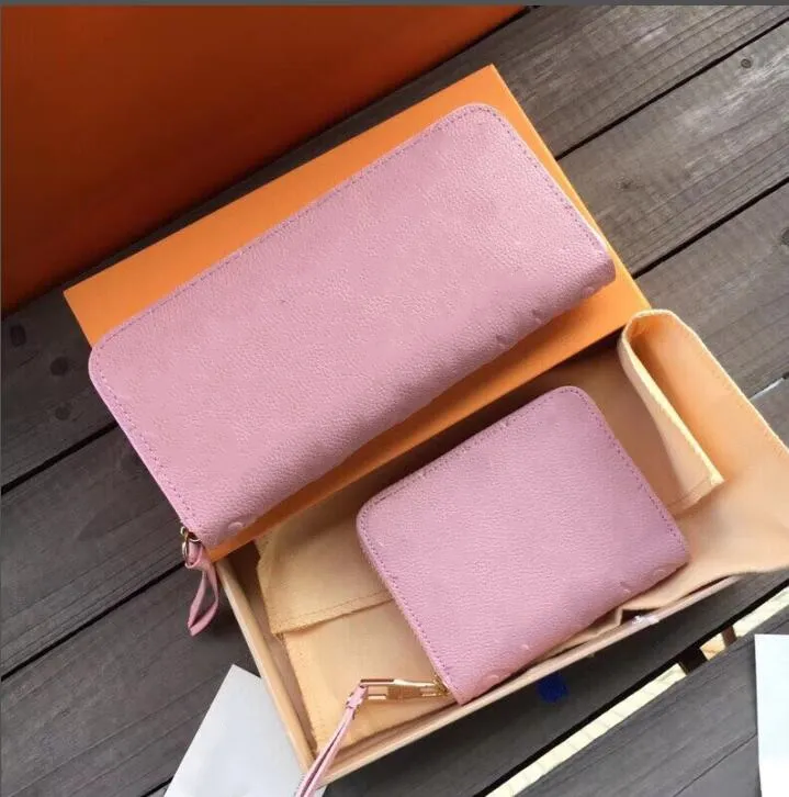 Genuine Leather Wallets & Credit Card Holders women luxury designers women`s fashion wallet handbags bags purses tote bag Zippy Coin Purse pretty pink