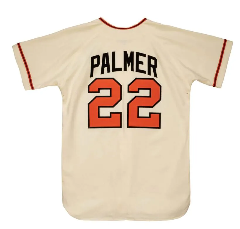 Zszyte koszulki baseballowe 22 Jim Palmer 1970 Mężczyzn Mężczyźni Młodzież S-4xl Mesh Classics Retro Jersey