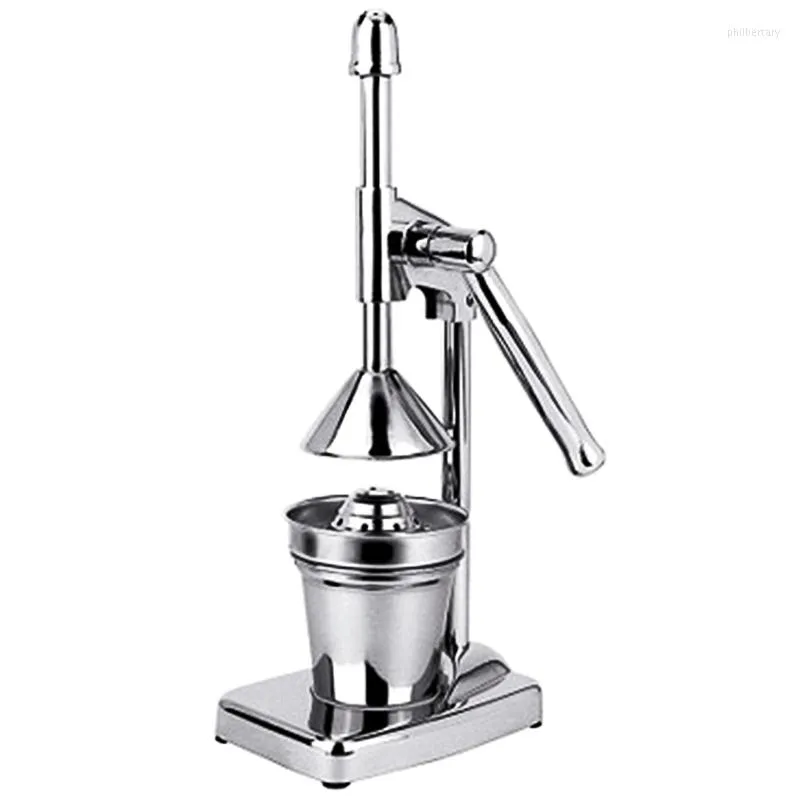 과 Juicers Manual Press 스테인레스 스틸 과일 과일 핸드 헬드 야채 주스 주스 제조업체 블렌더 컵 부엌 기기 만들기