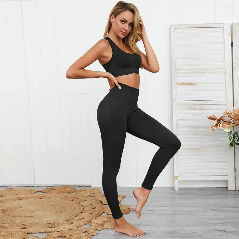 TRABALHOS MULHERES TRABALHOS 2PCS Defina o verão feminino feminino fitness ginástica usa roupas de corrida de roupas de treping tanque de tanque de tanques de roupas esportivas para