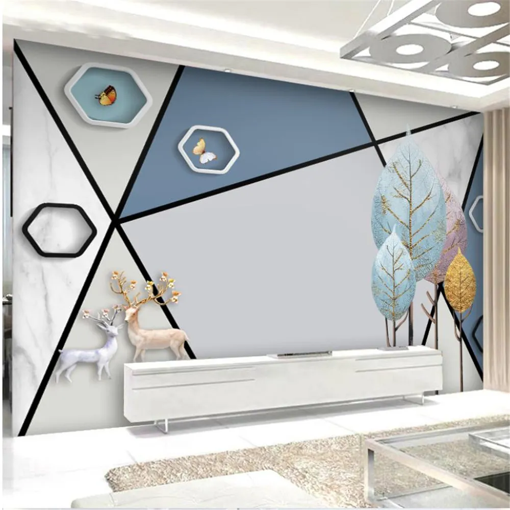 papier peint mural fonds d'￩cran g￩om￩triques marbre salon papier peint simple mural moderne 3d papier peint pour le salon