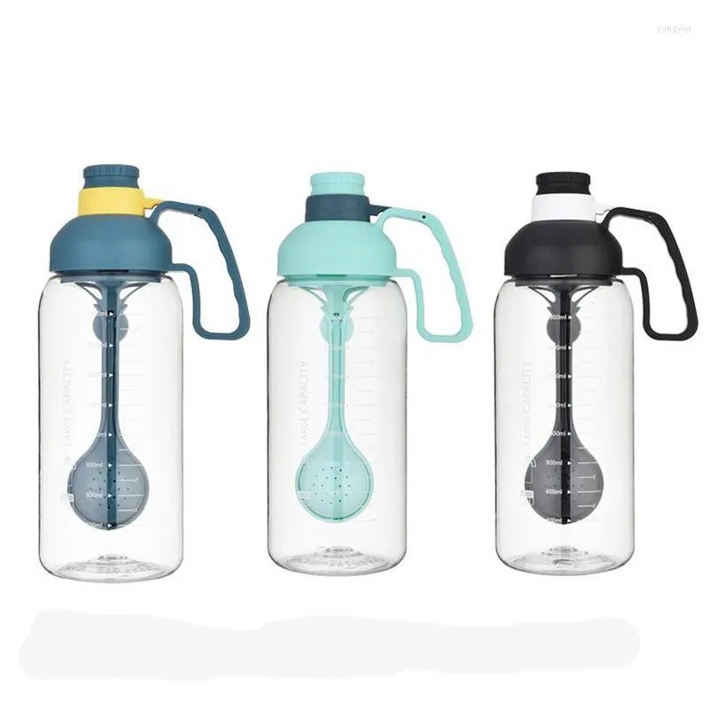 Water Bottle Sport 1800ml High Capacity Portable With Scale Tea Drain Drinking Mug Outdoor Camping Supplies