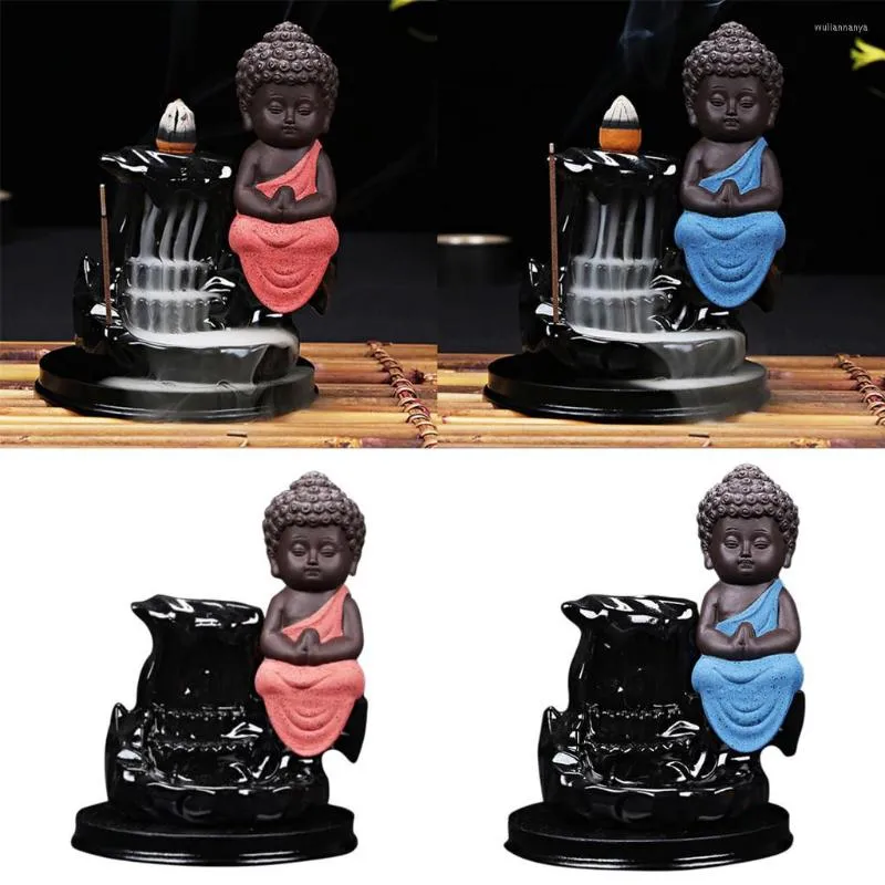 Fragrance Lamps Smoke Backflow Burner Tower Cone Incense Holder Buddhist Censer For El Home Office Decoration