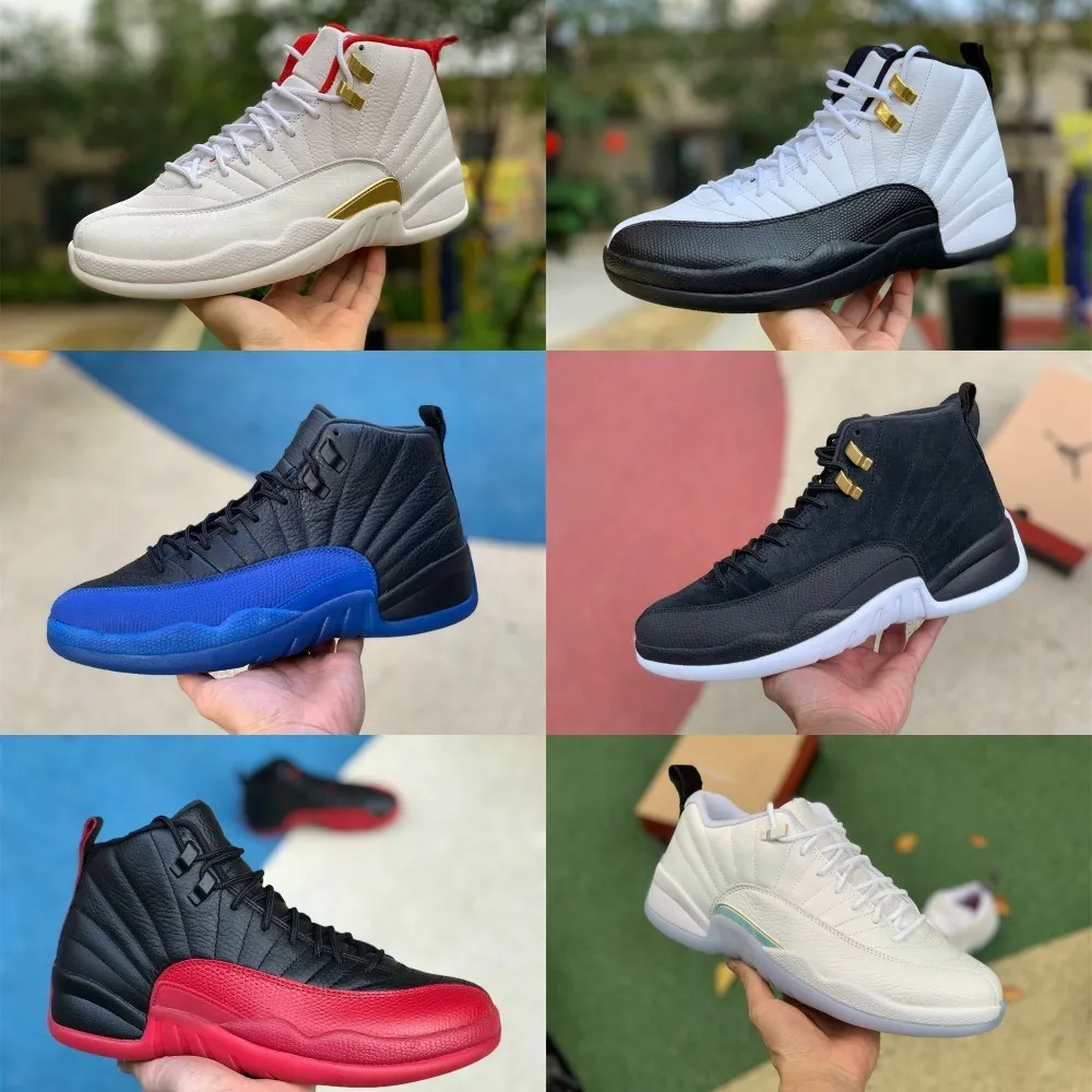 2022 Utility Grind 12 Mens Casual Basketball Shoes High Jumpman 12S Twist Gold Indigo Dark Concord Taxi OVO White Royalty Fiba Playoff The Master Trainer Sneakers X64