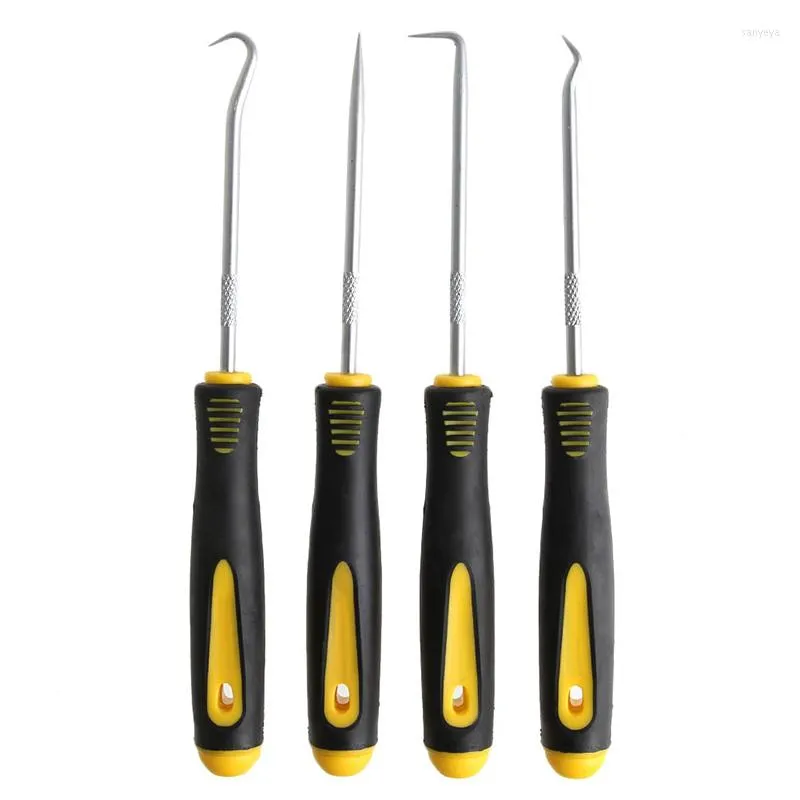 Professionele handgereedschap Sets 4 stks/ingesteld Duurzame auto-haak Oliafdichting O-ring Remover Pick Set Craft Tools