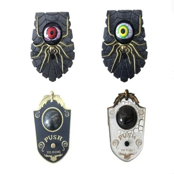 Party Supplies Halloween One-Eyed Doorbell Decoration Ghost Festival Toy Bar Haunted House Horror Glow Pendant GC1589