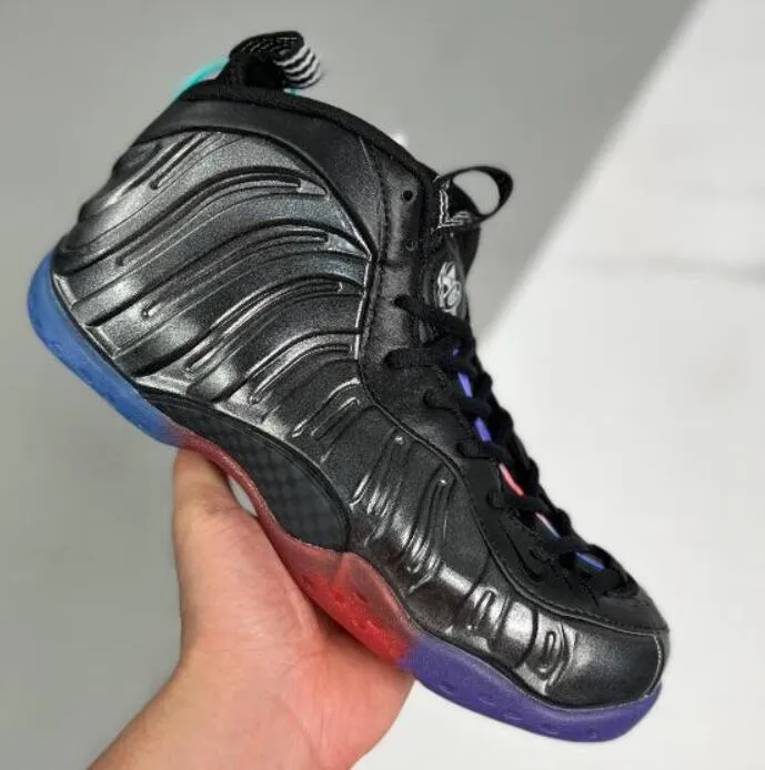Hardaway Flightposite One Black Topaz Mist Basketball Basketball Shoe Para Hombres Penny Sports