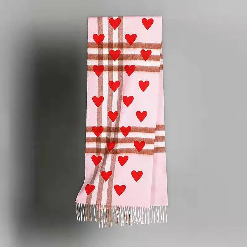 2022 Luxury brand Scarf Women Autumn Winter Warm Scarves Fashion Shawl Plaid Tassel Love Scarves Wraps Female Neck Headband Hijabs Stole