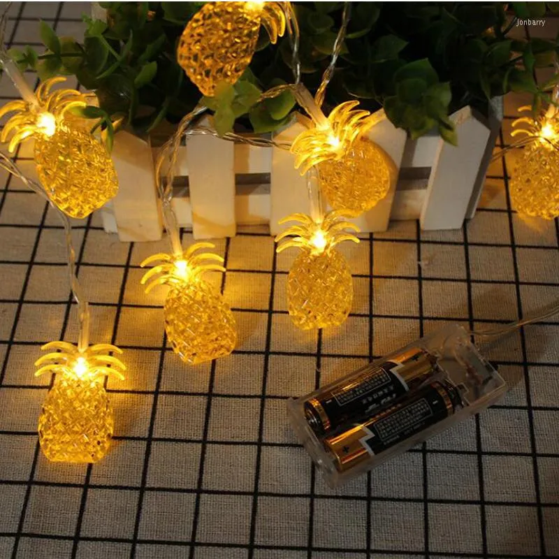 Cordes 2022 1.2M 10 LED/4M 30 LED guirlande solaire lumière solaire/alimenté par batterie ananas guirlandes lumineuses pour arbre de noël de fête à la maison