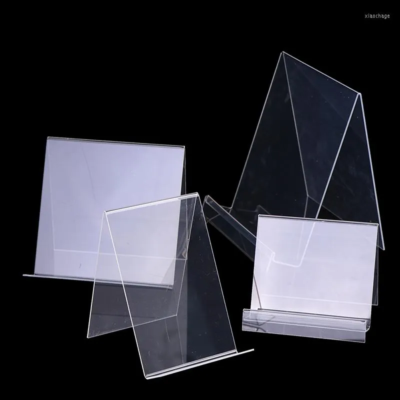 1 Stück transparenter Acryl-Buchständer, Desktop-Halter, Regal, vertikales Lehrbuch