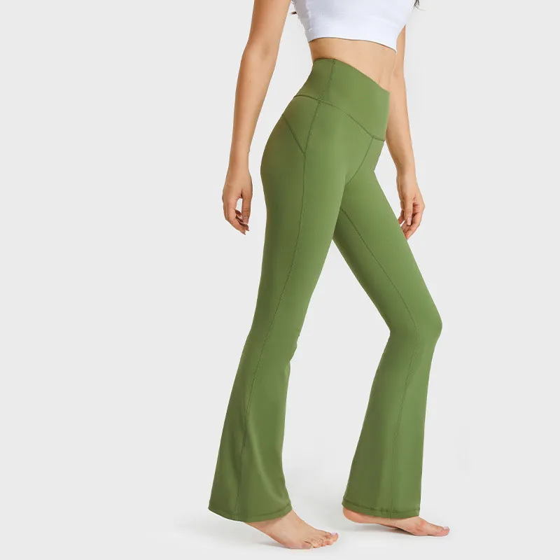 High Rise Flared Beyond Yoga Flare Pants With Waistband Pocket Womens  Fitness Leggings For On The Go Running And Oncoming From Wslly104104,  $19.45