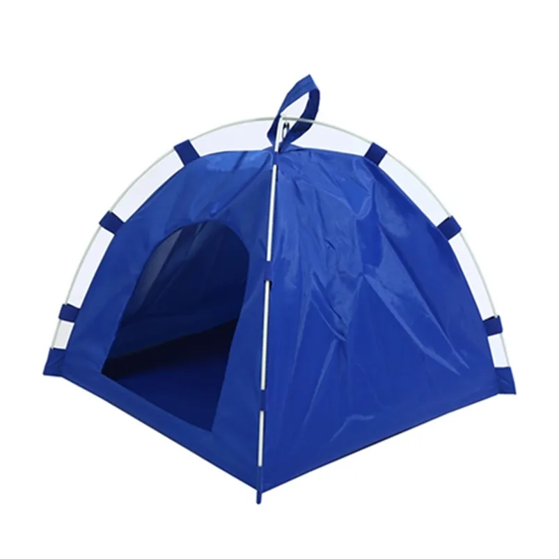 Tent da tenda de cães de canetas para cães pequenos para cães de verão de verão quatro canto do canil de canil de canil oxford pano cães de estimação e gatos Camping tenda dobrável 220912