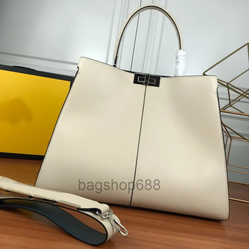 designer bags Large 43cm Capacity Tote Bag Soft Smooth Genuine Leather Handbag Purse Wide Strap Shoulder Bags Female Shopping Package Bag Hi 2023