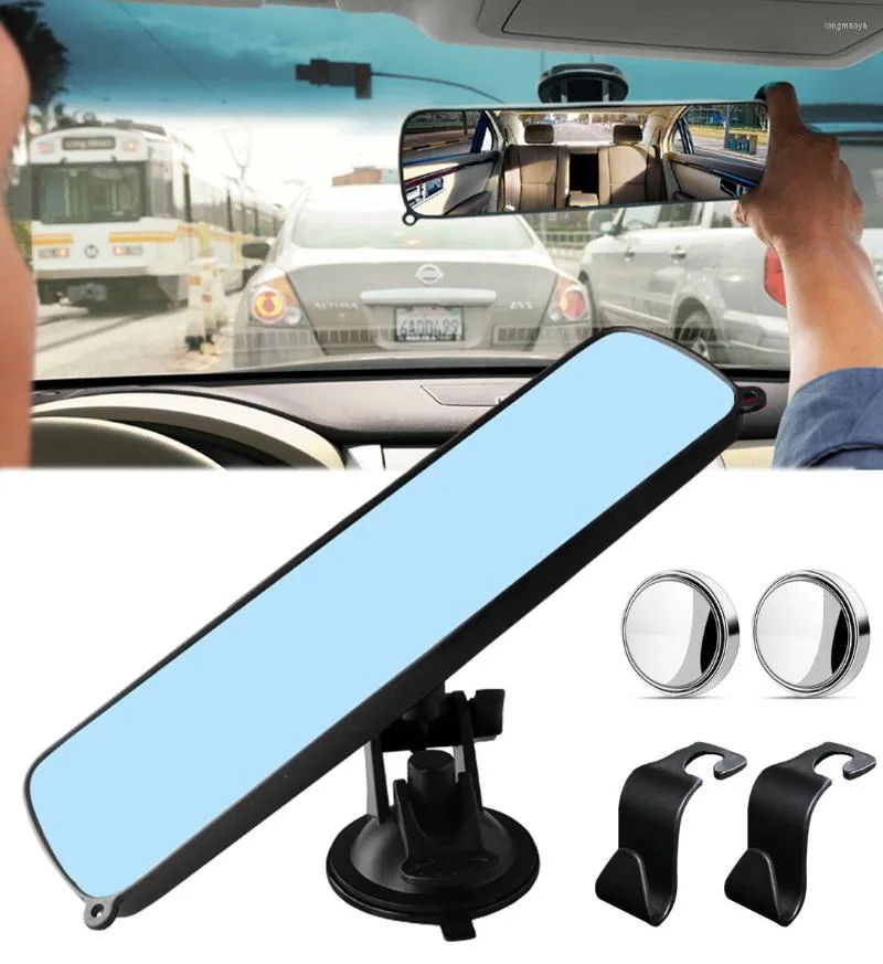 Rétroviseur universel pour voiture, accessoires d'intérieur, rotation à 360 °, ventouse réglable en Silicone, rétroviseur grand angle