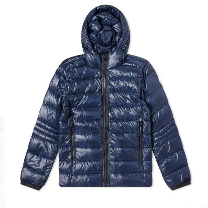 Men Hoody Down Jacket lichtgewicht designer gerecycled nylon met gevoerde jas interieur rugzakbanden