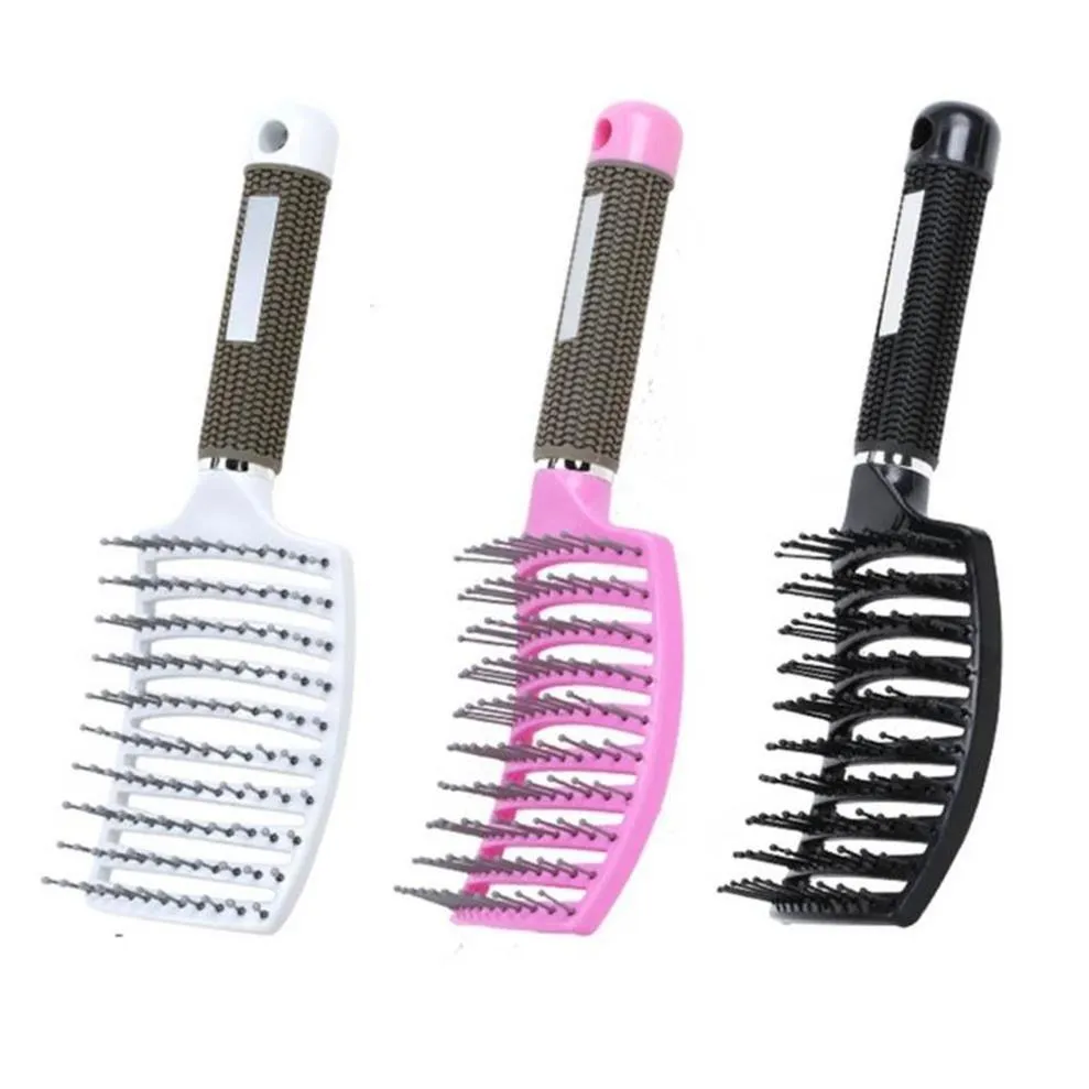 Hair Brushes Hair Brushes Curved Vented Brush Anti Static Comb Wet Dry