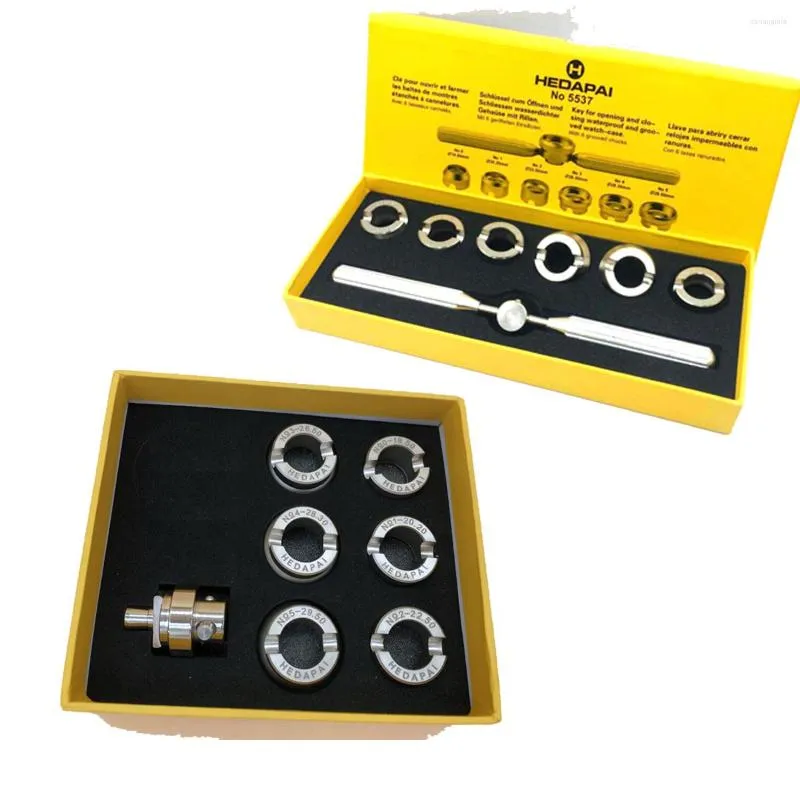 Watch Repair Kits 7Pcs 5537 Back Case Cover Opener Remover Wrench 6 Dies Part Set For Oyster 5538 Tool Accessories Watchmaker