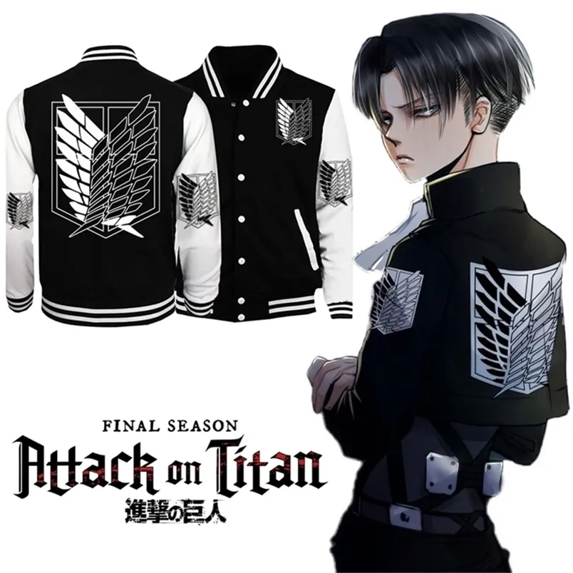 Men's Hoodies Sweatshirts Attack on Titan Cosplay Cartoon Autumn Japanese Anime Same Paragraph Sweatshirt Graphic Hoody Male Loog Sleeve Jacket 220912