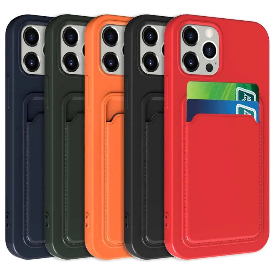 iPhone 14 Plus에 대한 카드 슬롯 홀더 케이스가있는 패션 지갑 케이스 12 13 Mini 11 Pro Soft TPU Purse Bag Cover