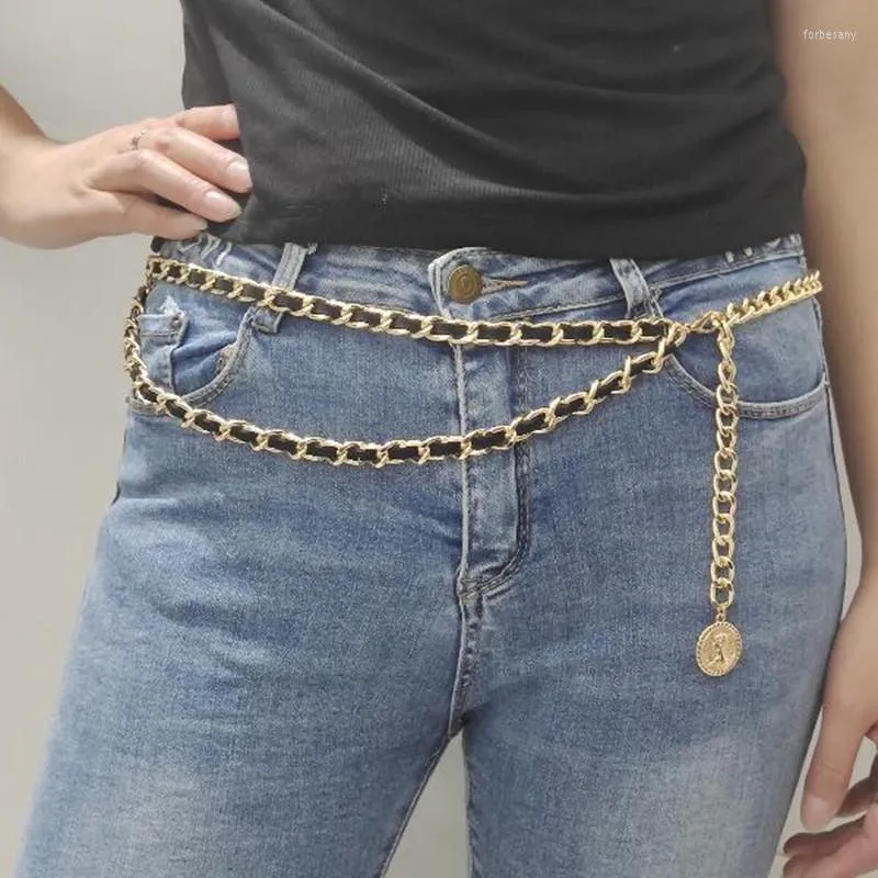 Gürtel Multi-schicht Taille Kette Frauen Lange Quaste Taillenbänder Geeignet Für Jeans Anzug Kleid Mode Luxus Gürtel Drop