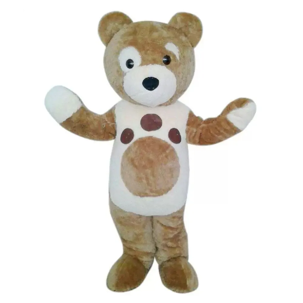 Wysokiej jakości gorąca urocza Mascot Charley Bear Mascot Costume Halloween Fancy Dress Party Rozmiar dla dorosłych