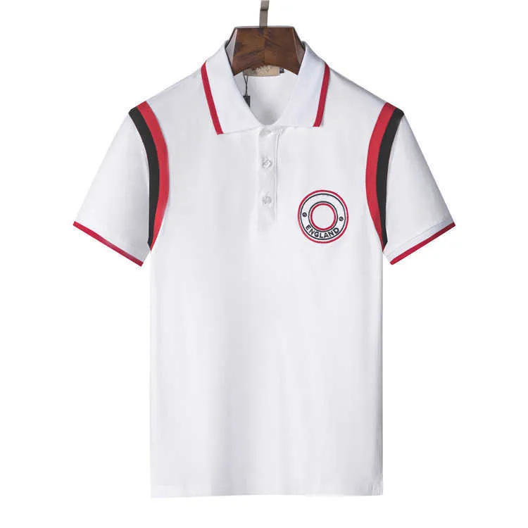 2022 Męskie projektant koszulki polo Man Modna Anglia stylista Poloshirts Mężczyzn Casual Golf Polos Shirt High Street Hafdery Snake Bee Polos