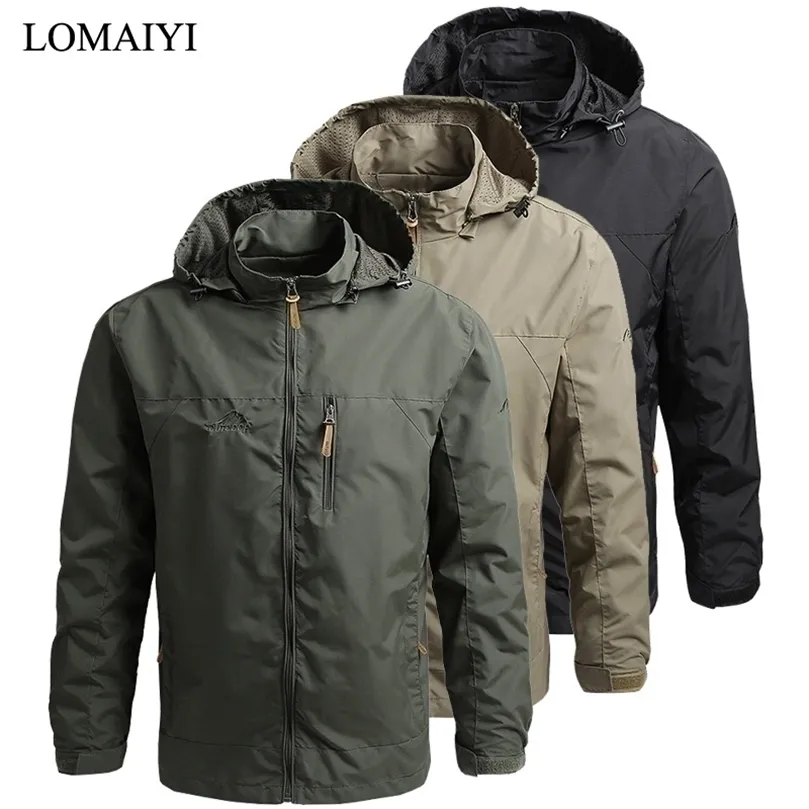 Mens Jackets Mens Spring Windbreaker Man 대형 7xl 윈드 실드 재킷 남자 가을 코트 캠핑 캠핑 캠핑 캠핑 웨켓 남성 작업용 옷 am453 220912