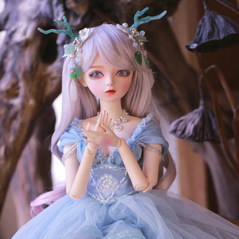 Dockor 1 3 BJD Doll 60 cm Big Beautiful Mermaid Princess Articulated Ball fogade Full Set Toys for Girls Christmas Gifts 220912