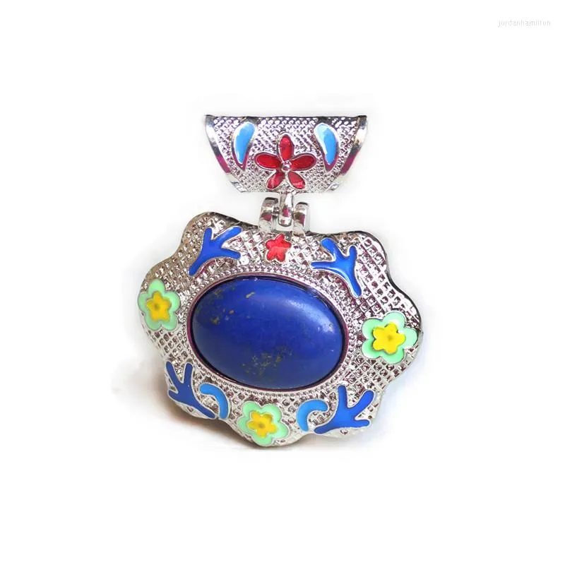 Pendant Necklaces Druzy Fashion Jewelry Fineness Novetly Decorate Exquisite Necklace Lapis Lazuli Vintage Beautiful Locket Chain