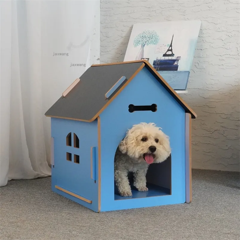 Cozy Pet Retreat: Enclosed Kennel Breathable Cat Villa Four