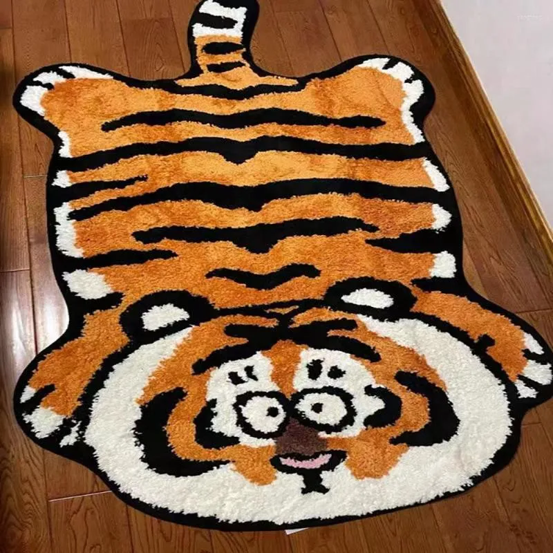 Carpets Fat Tiger Carpet Floor Mats. Bedroom Bathroom Entrance. Water-absorbing And Anti-slip