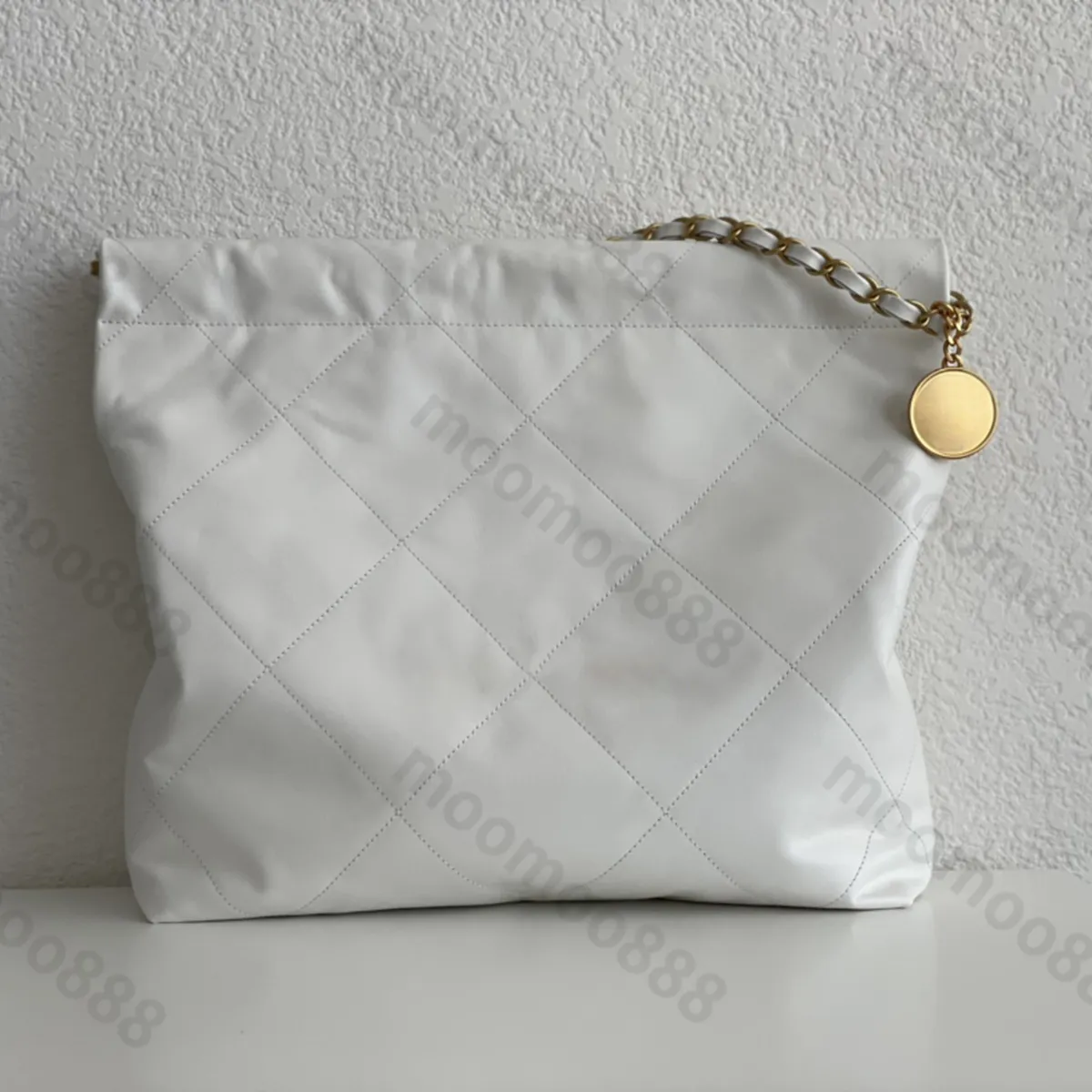 Designer Quilted Tote Bag For Women, Genuine Leather Bucket Purse With