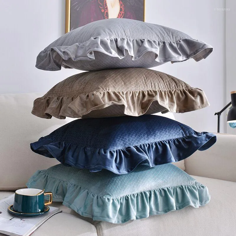 Подушка северный стиль диван подушка ins девочка Жаккард кружево покрытие домашнее кровать украшение