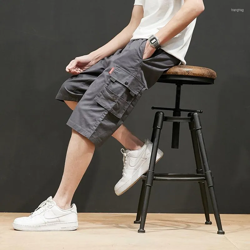 メンズショーツ2022 8xlコットンバミューダカーゴメンカジュアルパンツ男性夏の衣装