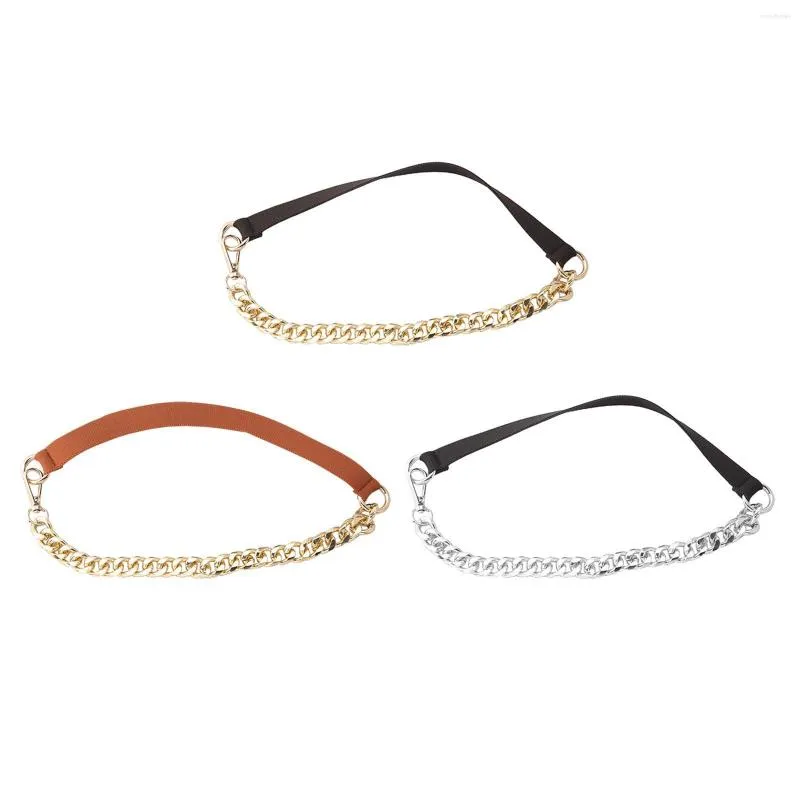 Belts Fashion Women Belt Thin Waistband Alloy Chain Ring Waist Strap For Girls Dresses Skirts