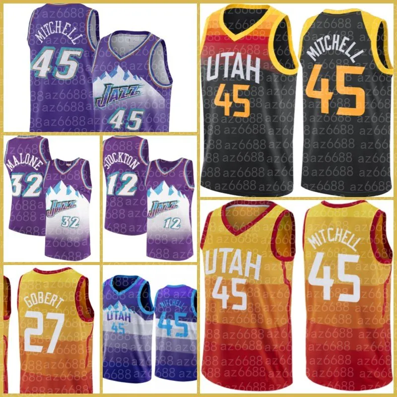 75th Custom Uomo Donna Utah''Jazz''Jersey 3 Trent Forrest 8 Rudy Gay 33 Elijah Hughes 81 Miye Oni Maglie da basket