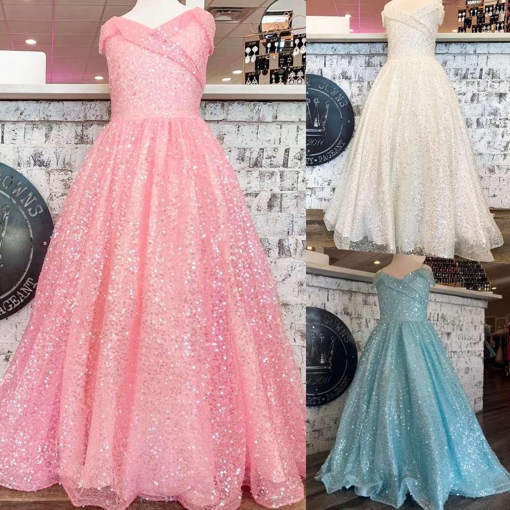 Arkling Sequin Pageant SS for Little Girls