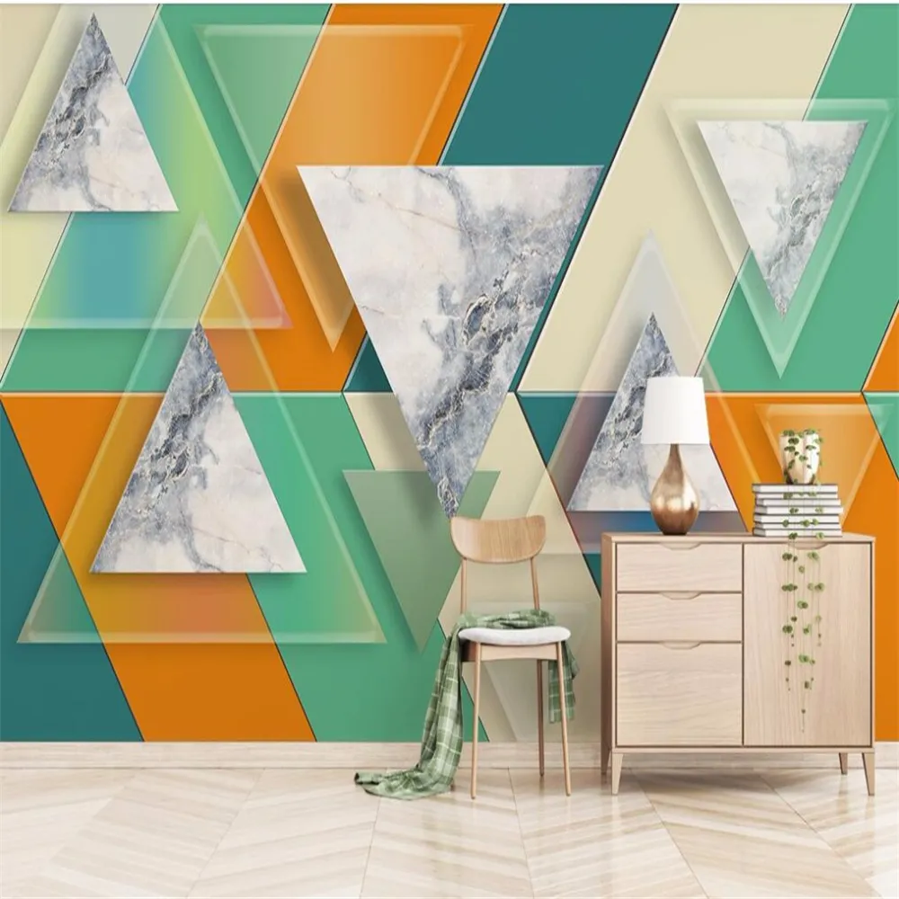 3D driedimensionale marmeren wallpapers tv achtergrond muur op maat grote muurschildering groen wallpaper muurschildering