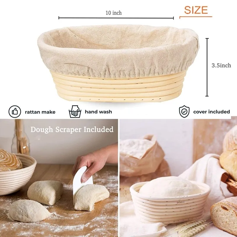 6.3" Round Sourdough Proofing Basket (Banneton) - Small Bread Baking Basket For Professional & Home Bakers - View #6