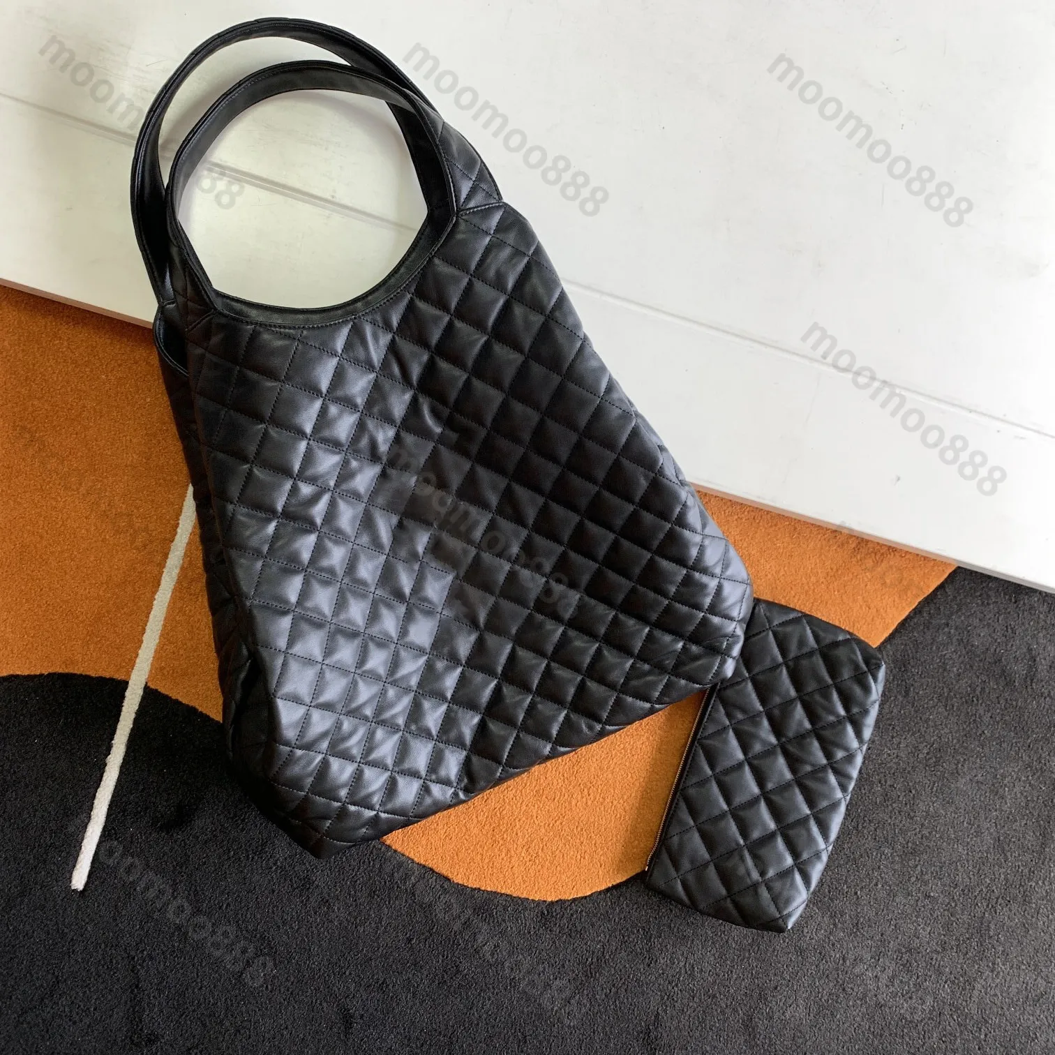 12A całkowicie nowa lustrzana wysokiej jakości designer maxi torby zakupowe oryginalne skórzane jagnięta kołdry luksurys torebki damskie czarne torebki na ramię kompozytowe torby łańcuchowe